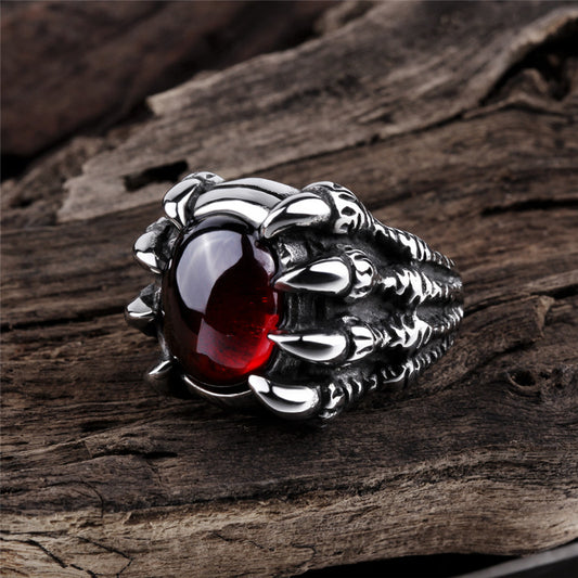 Bague pour hommes en forme de griffe gothique 