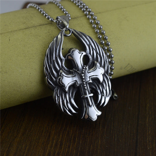 Fashion Winged Cross Pendant