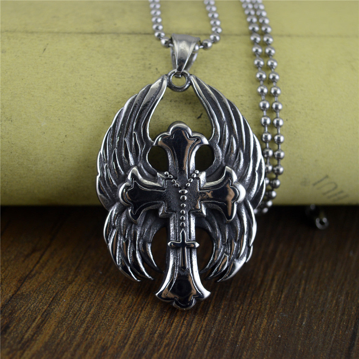 Fashion Winged Cross Pendant