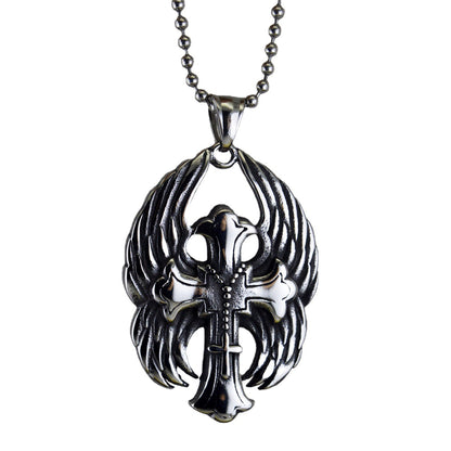 Fashion Winged Cross Pendant