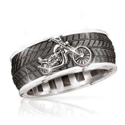 Motorbike Tire Fashion Men's Ring