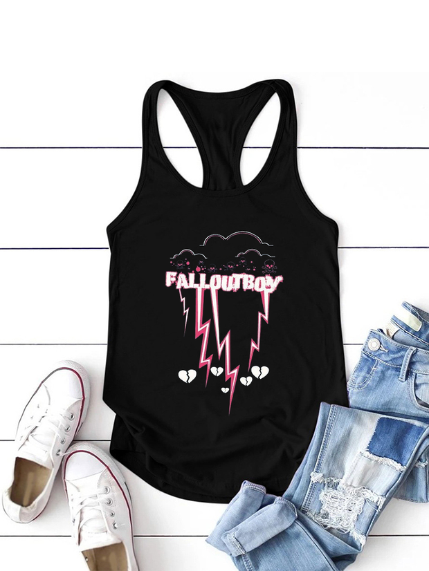 Fall Out Boy Printed Sexy I-Shaped Vest