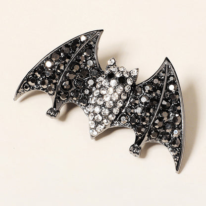 Skull Spider Bat Rhinestone Hair Clip