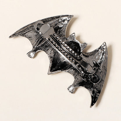 Skull Spider Bat Rhinestone Hair Clip