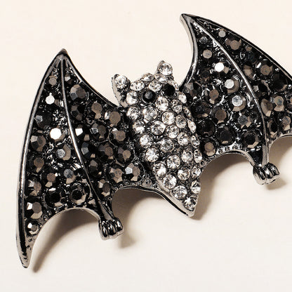 Skull Spider Bat Rhinestone Hair Clip