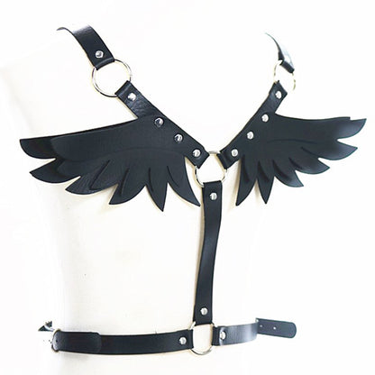 Back Wings Leather Harness Sex Toy