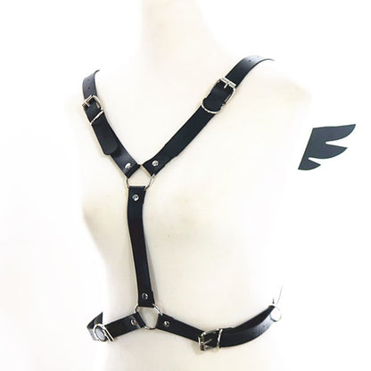 Back Wings Leather Harness Sex Toy