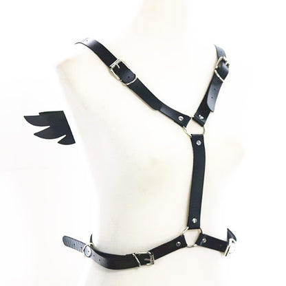 Back Wings Leather Harness Sex Toy