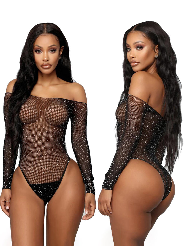 Rhinestone Sexy Seduction Underwear Suit