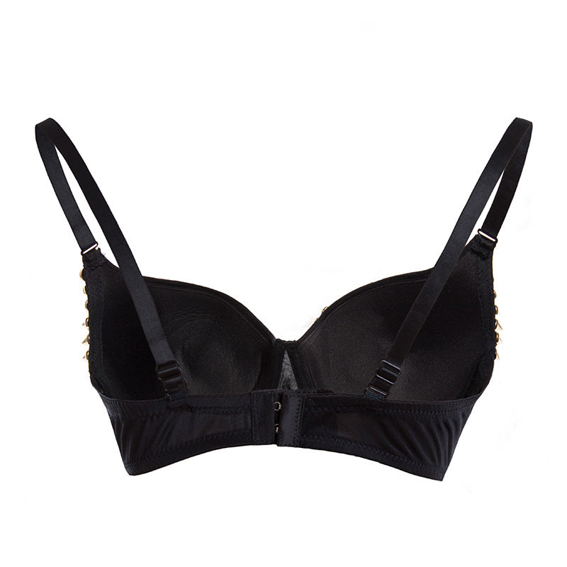 Punk Sexy Rivet Hand Bone Women's Bra