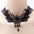 Gothic Rose Beads Lace Choker