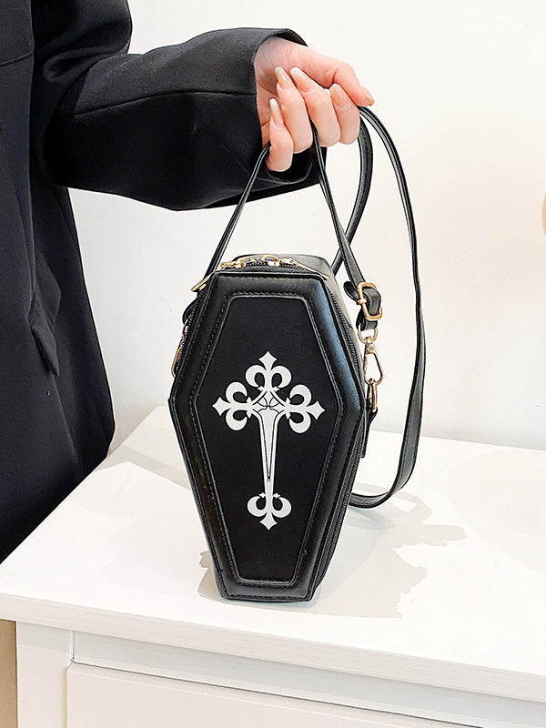 Coffin Print Crossbody Bag