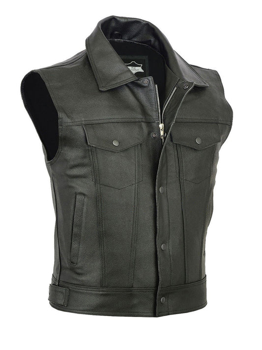 Gilet Homme Locomotive Col Montant 