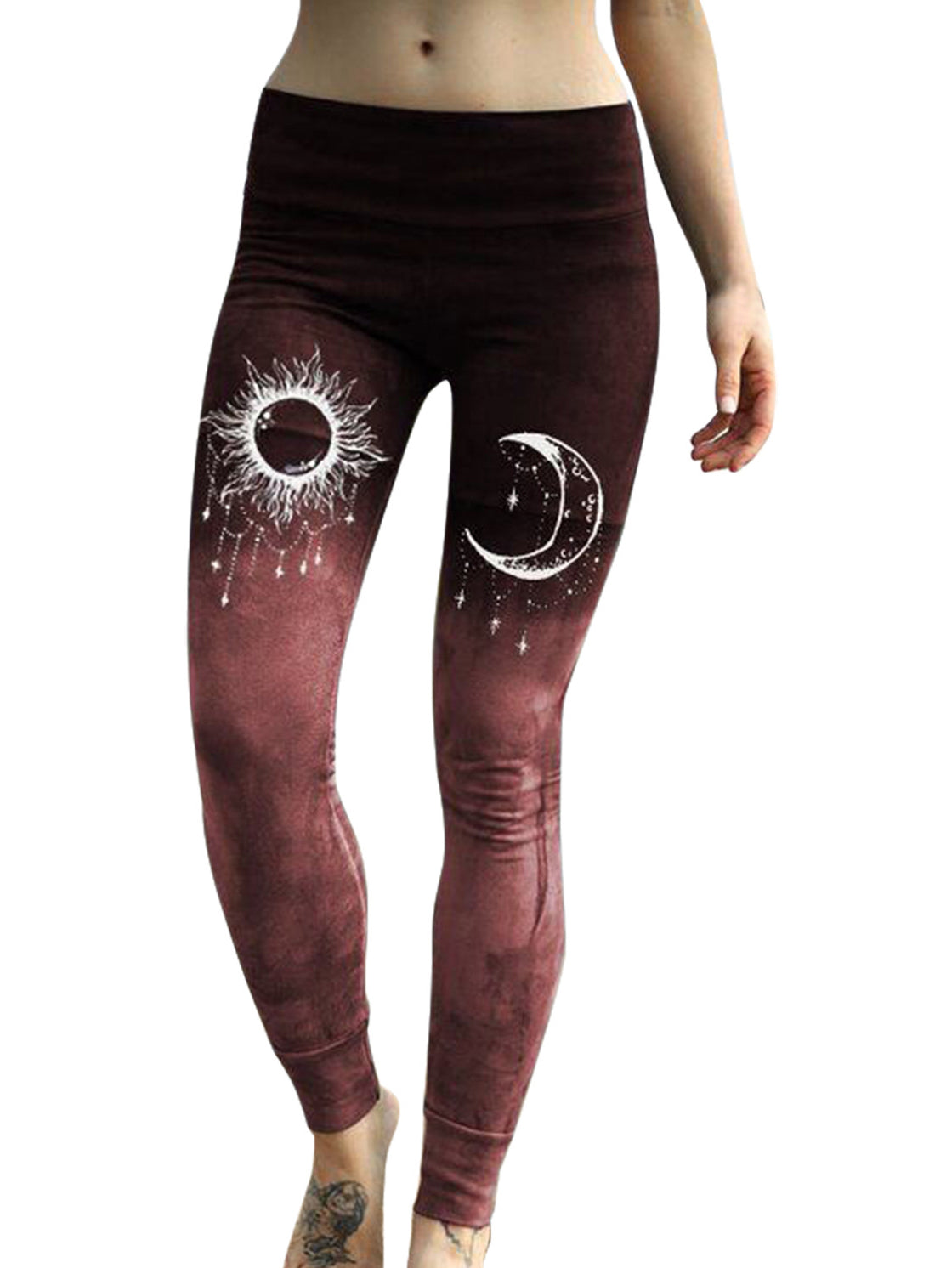 Retro Gradient Printed Leggings