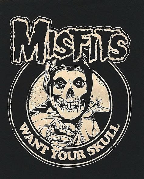 Misfits Skull Print round Collar Gauze Raglan Long Sleeve T-shirt