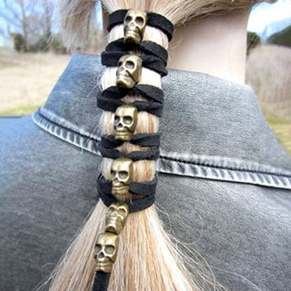 Punk Retro Skulls Hair Ties Rope