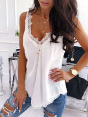 Lace Sexy V-neck Backless Top