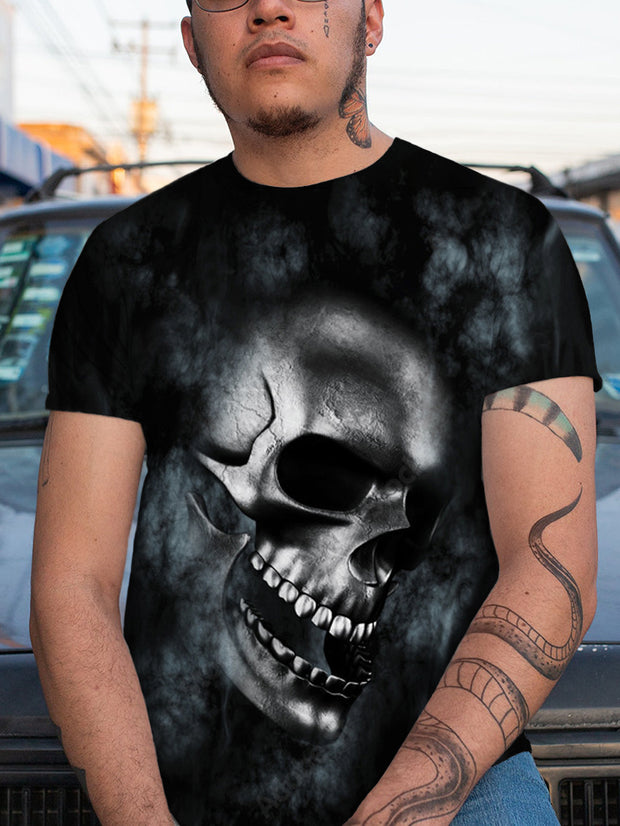 T-Shirt mit Totenkopf-Print für Herren 