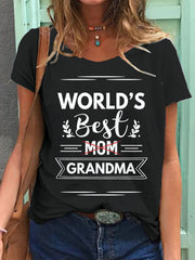 Damen T-Shirt mit Aufdruck „Beste Oma“ 