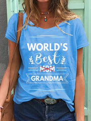 Damen T-Shirt mit Aufdruck „Beste Oma“ 
