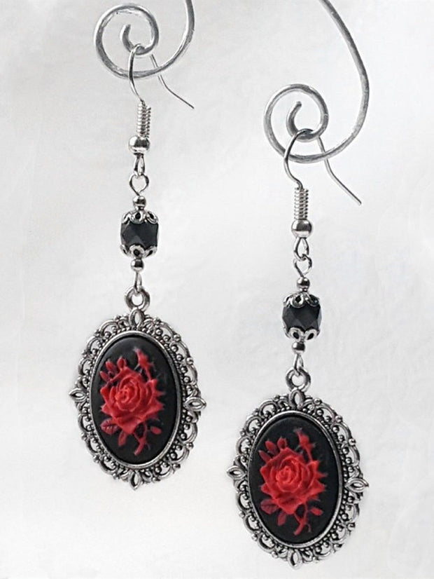 Gothic Rose Earrings