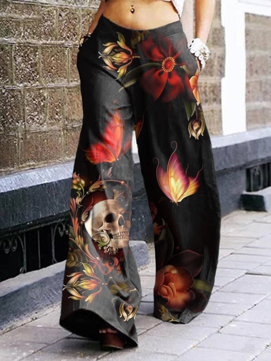 Pantalon élégant imprimé floral 