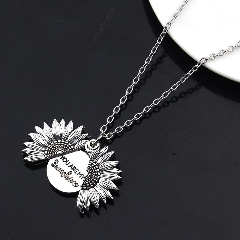 Sunflower Alloy Floral Collarbone Chain