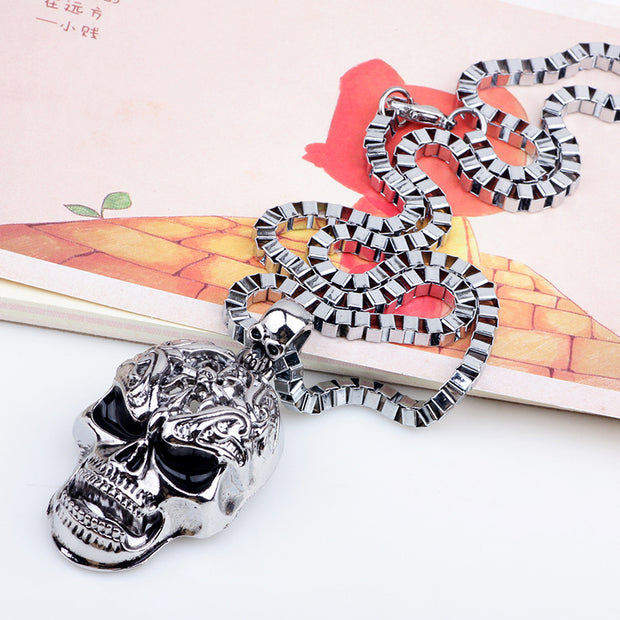 Fashion Hiphop Skull Pendant Necklace