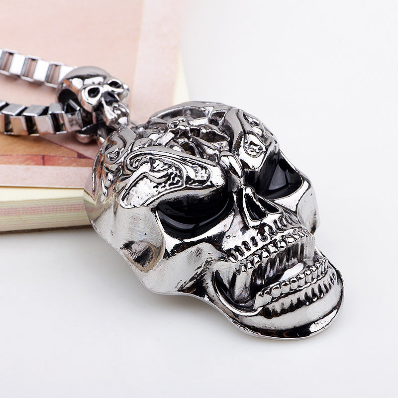 Fashion Hiphop Skull Pendant Necklace