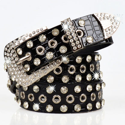 Fashion Shiny Rhinestone Women's Belt