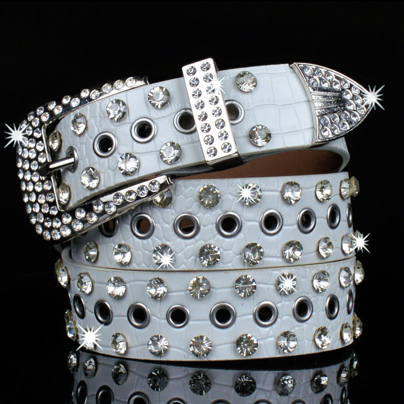 Ceinture pour femme en strass brillant à la mode 