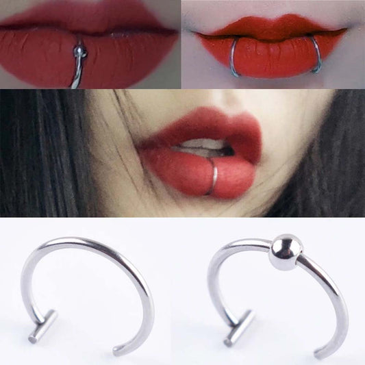 Lippenring ohne Piercing Nasenring 