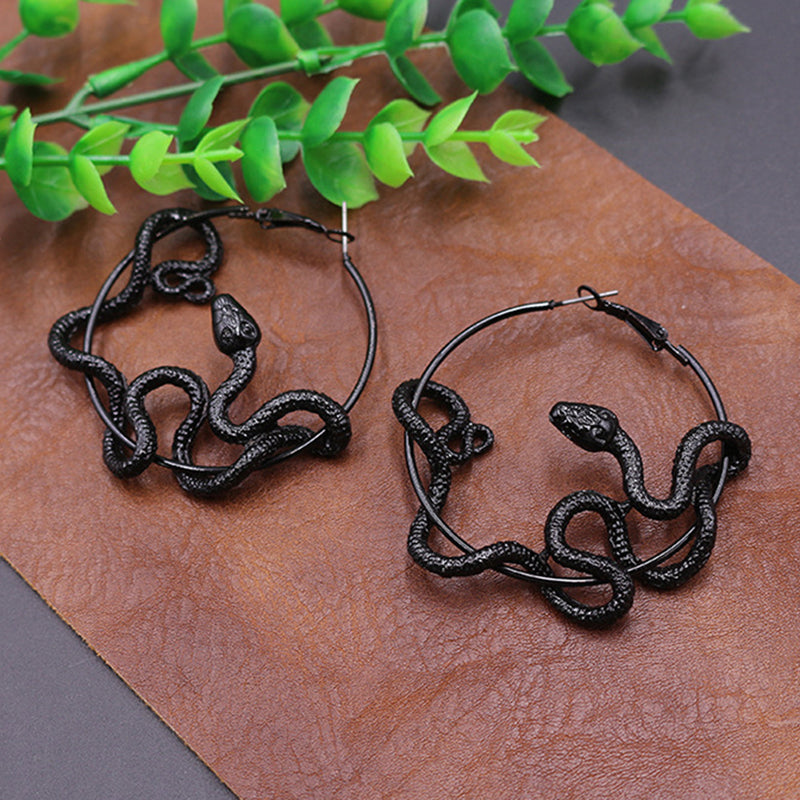 Vintage Twisted Snake Earrrings