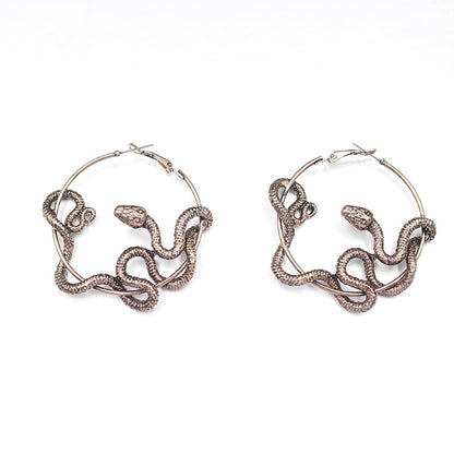 Vintage Twisted Snake Earrrings