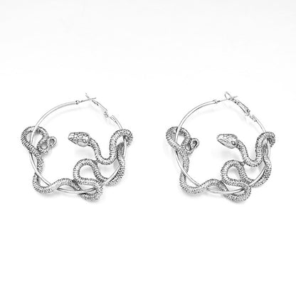 Vintage Twisted Snake Earrrings