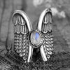 Moonstone Wings Shape Ring