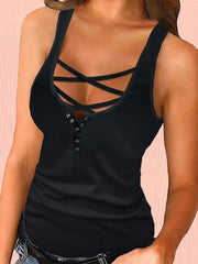Sexy Lace Up Buckle Camisole