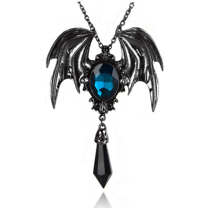 Halloween Gothic Bat Pendant Necklace