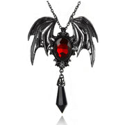 Halloween Gothic Bat Pendant Necklace