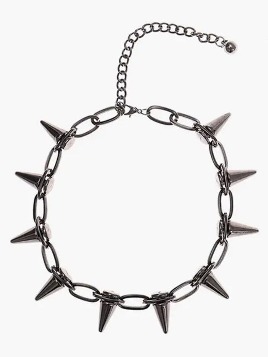 Collier de balle à rivets punk 