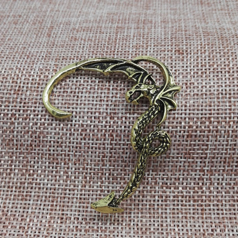 Vintage Gothic Drachen Hängeohrring 