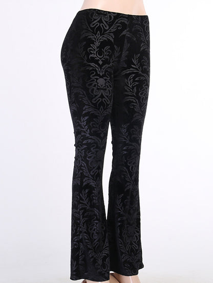 Retro Flared Hem Women's Pants