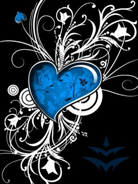 Sexy I-förmige Weste mit Blumen- und Herz-Print in Blau