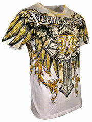 Lässiges T-Shirt mit Wings Cross-Print
