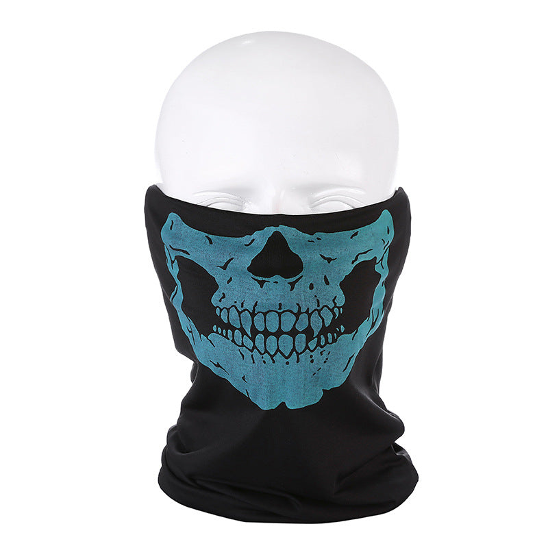 Masque facial de guêtre de cou de cyclisme de crâne 