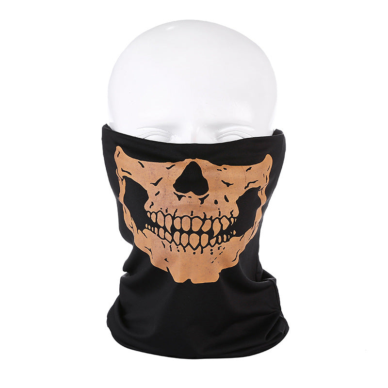 Masque facial de guêtre de cou de cyclisme de crâne 