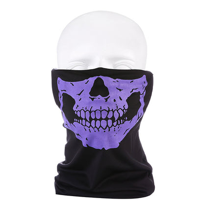 Masque facial de guêtre de cou de cyclisme de crâne 