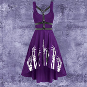 Halloween Ghost Hand Printed Strappy Dress