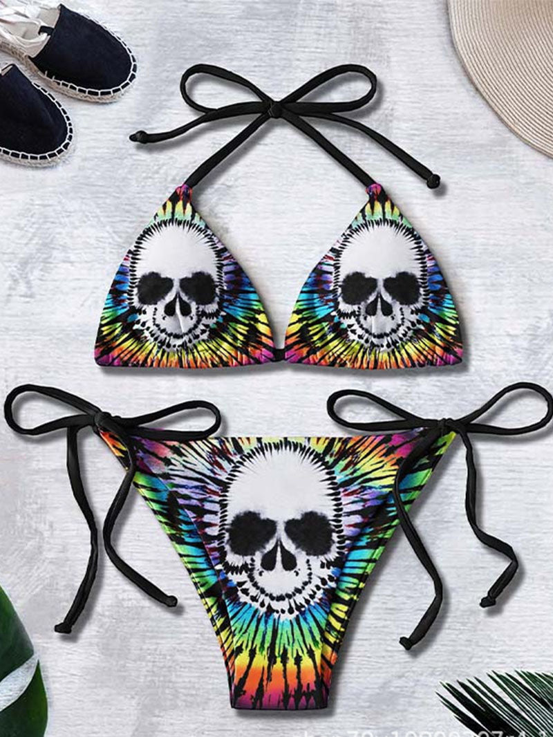 Sexy Skull Bandage Swimsuit Suit