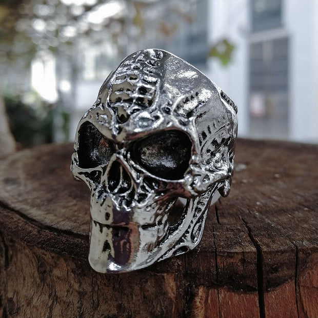 Irregular Skull Punk Men's Ring